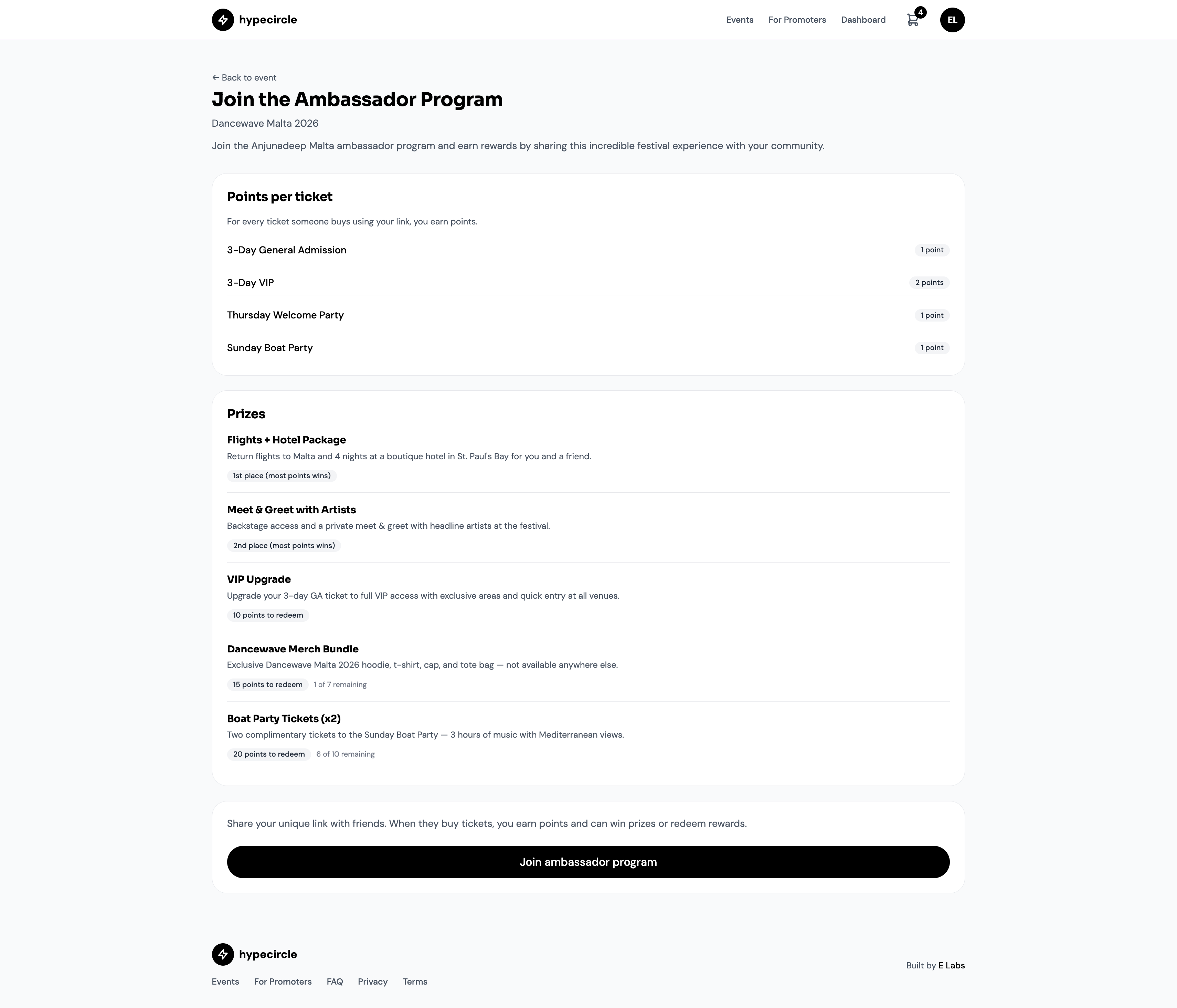 Join ambassador programme page